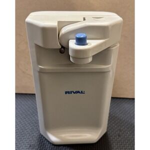 Vintage Rival Electric Can Opener Model 721 White Countertop Tested Works